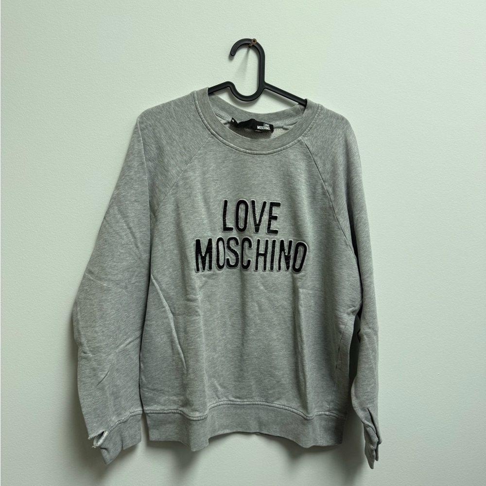 Moschino Light Gray Crewneck